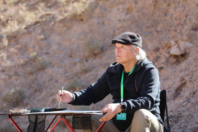 走遍中国·宁夏——中国文促会好意思术家写生创作行径走进甘肃张掖