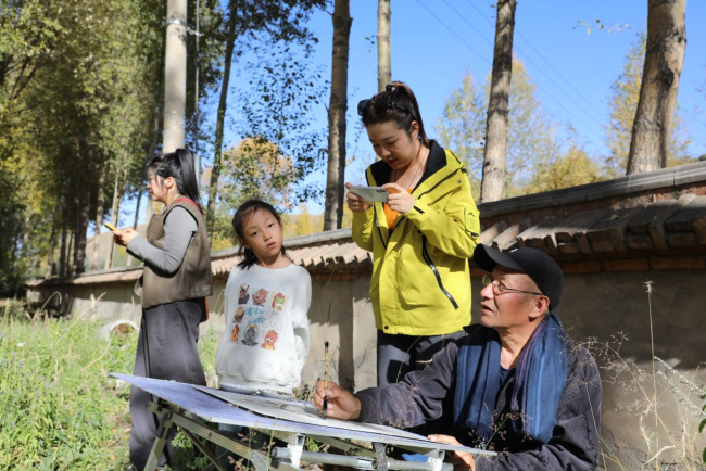 走遍中国·宁夏——中国文促会好意思术家写生创作行径走进甘肃张掖