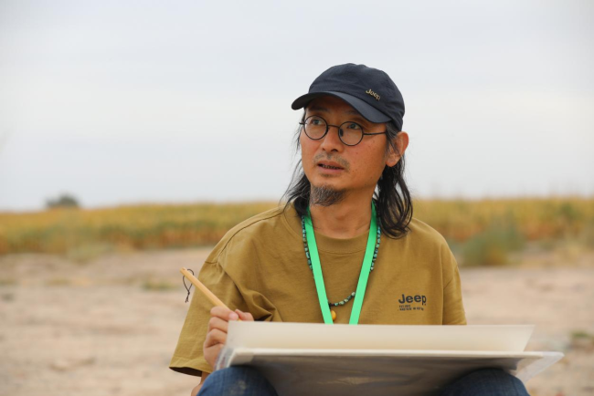 走遍中国·宁夏——中国文促会好意思术家写生创作行径走进甘肃张掖