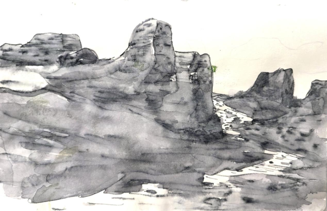 走遍中国·宁夏——中国文促会好意思术家写生创作行径走进甘肃张掖