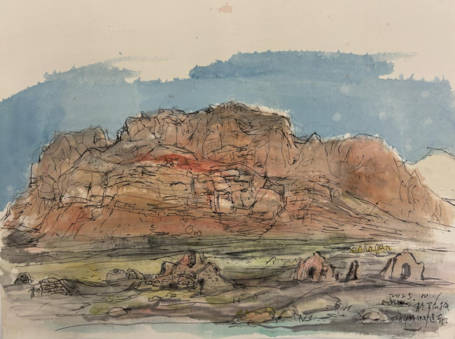 走遍中国·宁夏——中国文促会好意思术家写生创作行径走进甘肃张掖