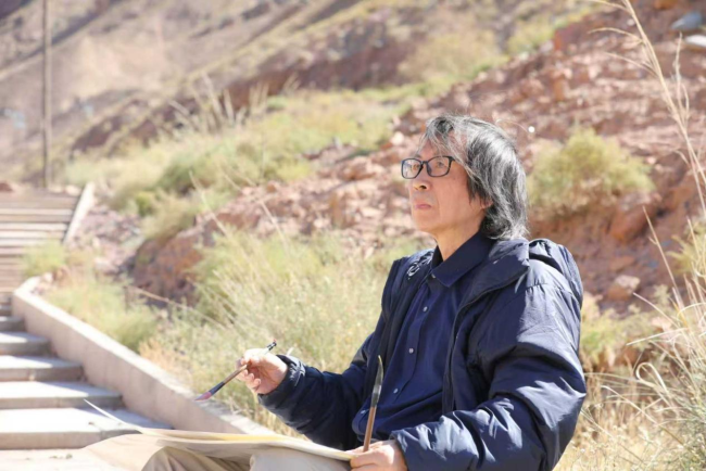 走遍中国·宁夏——中国文促会好意思术家写生创作行径走进甘肃张掖