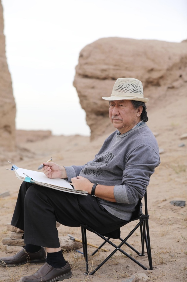 走遍中国·宁夏——中国文促会好意思术家写生创作行径走进甘肃张掖