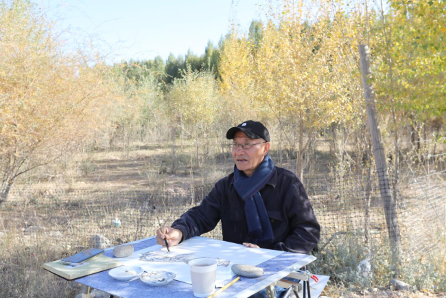 走遍中国·宁夏——中国文促会好意思术家写生创作行径走进甘肃张掖