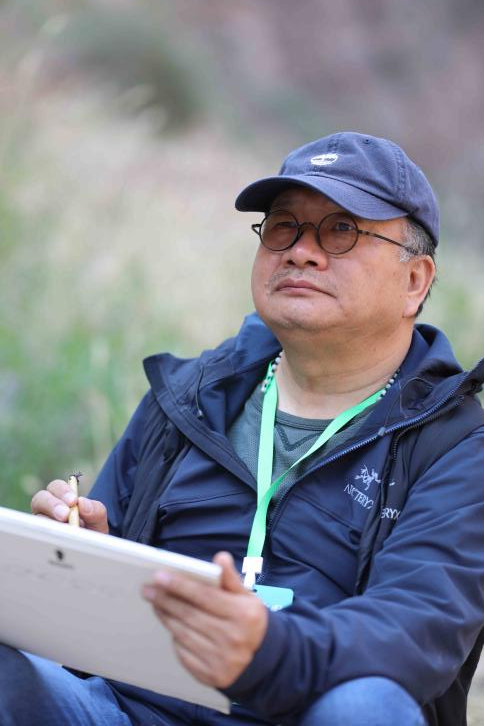 文字问说念石林 神韵写意黄河：走遍中国·甘肃——中国文促会好意思术家写生创作行径走进景泰