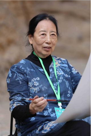 文字问说念石林 神韵写意黄河：走遍中国·甘肃——中国文促会好意思术家写生创作行径走进景泰