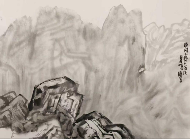 文字问说念石林 神韵写意黄河：走遍中国·甘肃——中国文促会好意思术家写生创作行径走进景泰