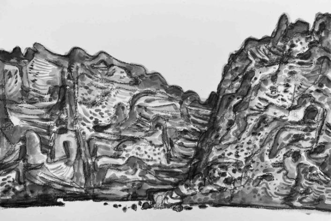 文字问说念石林 神韵写意黄河：走遍中国·甘肃——中国文促会好意思术家写生创作行径走进景泰