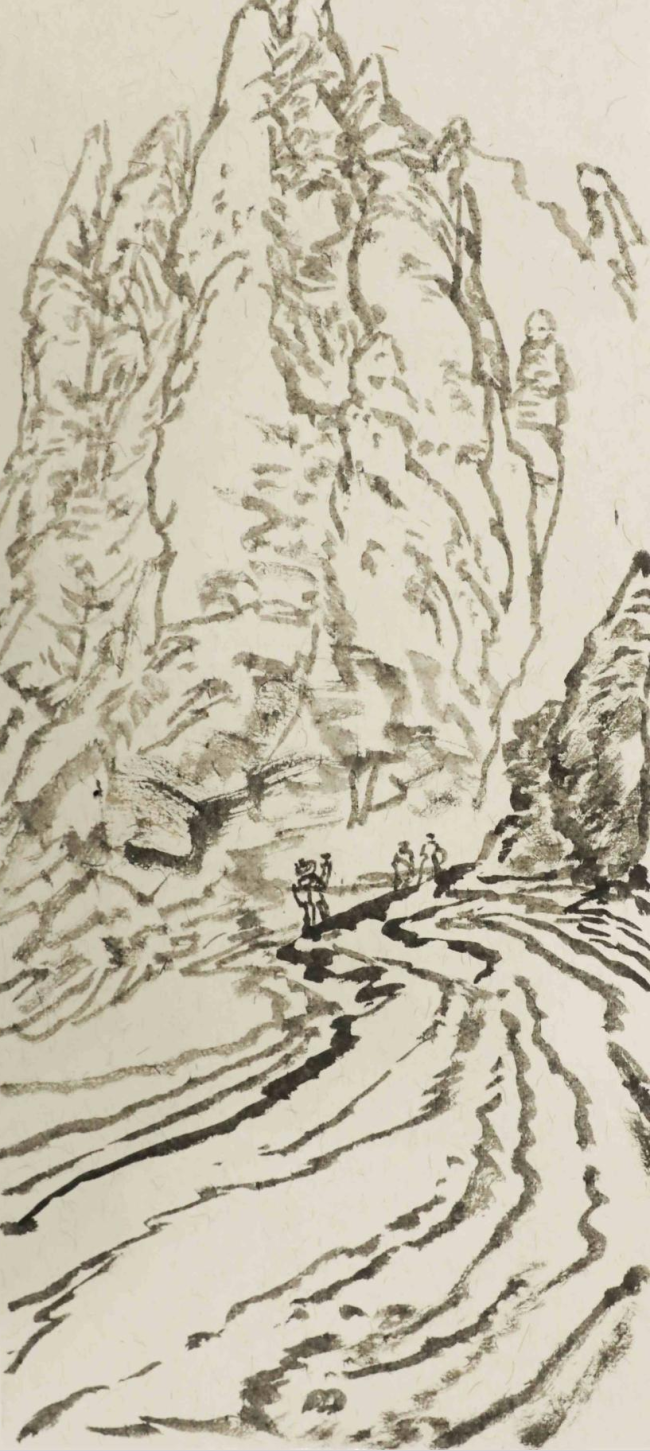 文字问说念石林 神韵写意黄河：走遍中国·甘肃——中国文促会好意思术家写生创作行径走进景泰