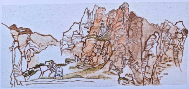 文字问说念石林 神韵写意黄河：走遍中国·甘肃——中国文促会好意思术家写生创作行径走进景泰