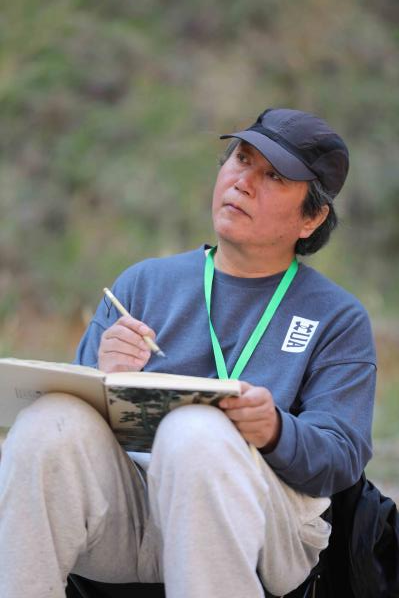 文字问说念石林 神韵写意黄河：走遍中国·甘肃——中国文促会好意思术家写生创作行径走进景泰