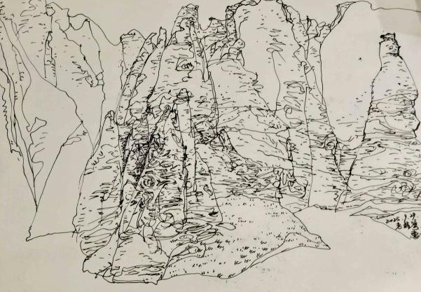 文字问说念石林 神韵写意黄河：走遍中国·甘肃——中国文促会好意思术家写生创作行径走进景泰