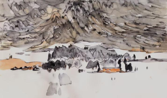 文字问说念石林 神韵写意黄河：走遍中国·甘肃——中国文促会好意思术家写生创作行径走进景泰